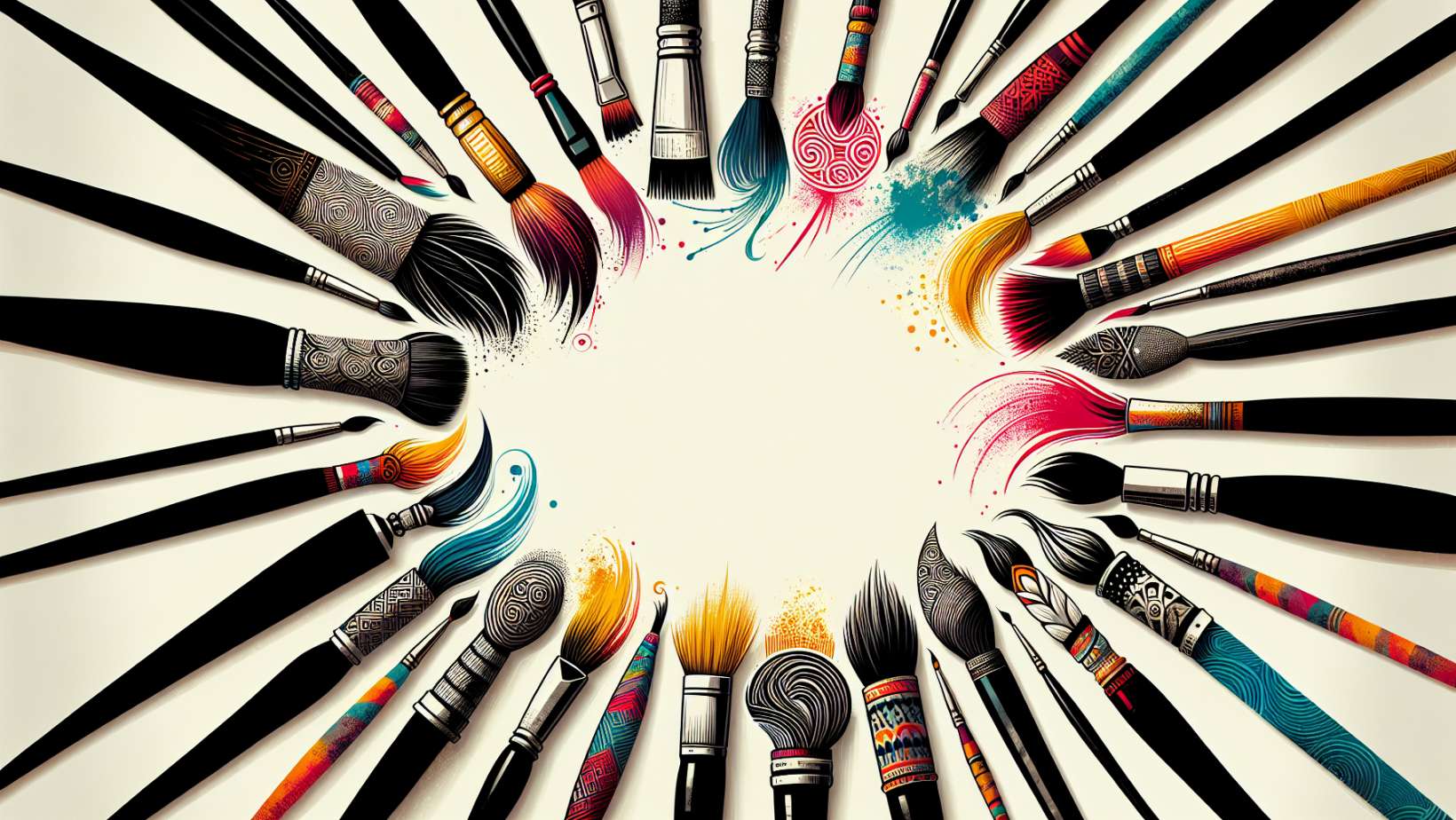 Various artistic brushes for Adobe Illustrator