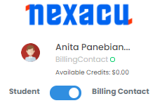 Student Portal toggle example