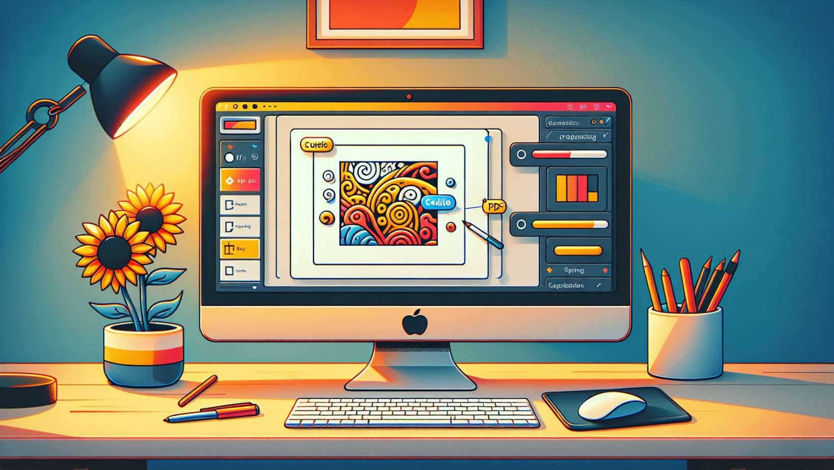 Illustration of editing PDF files