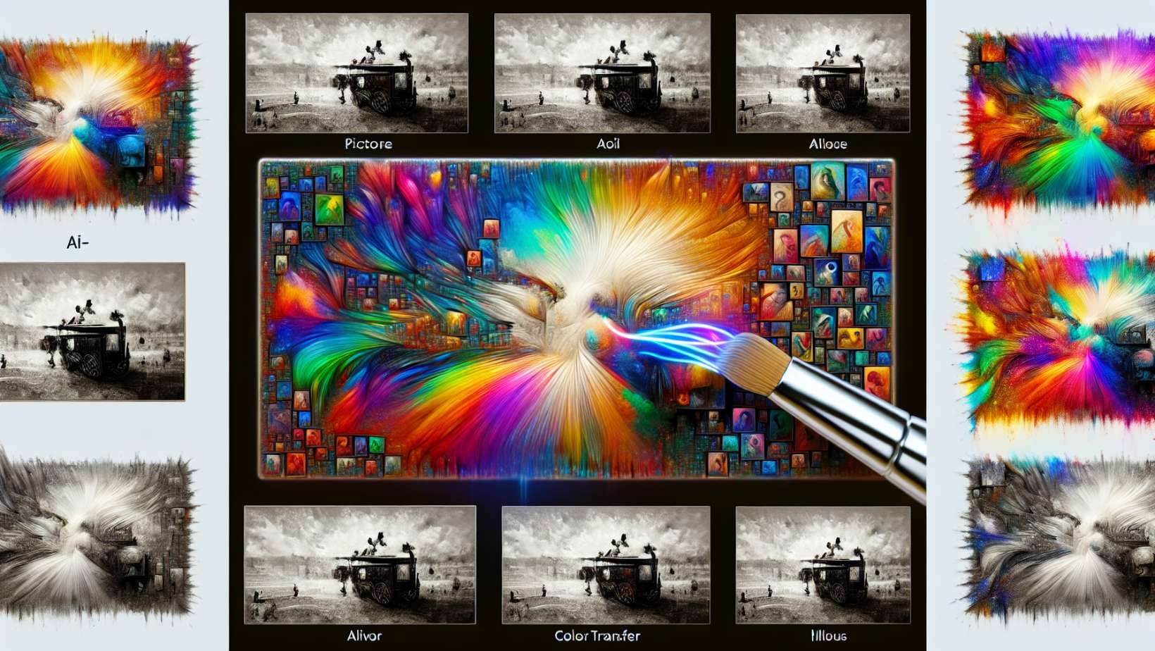 Creative AI-driven filters illustration