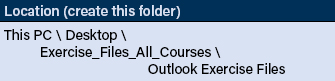 Outlook course files location