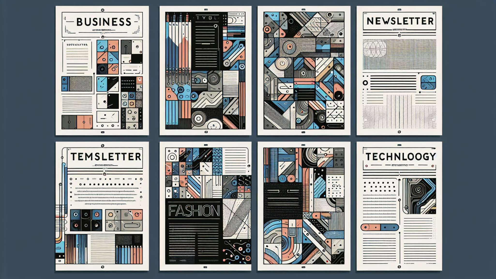 Pre-made newsletter templates for different industries