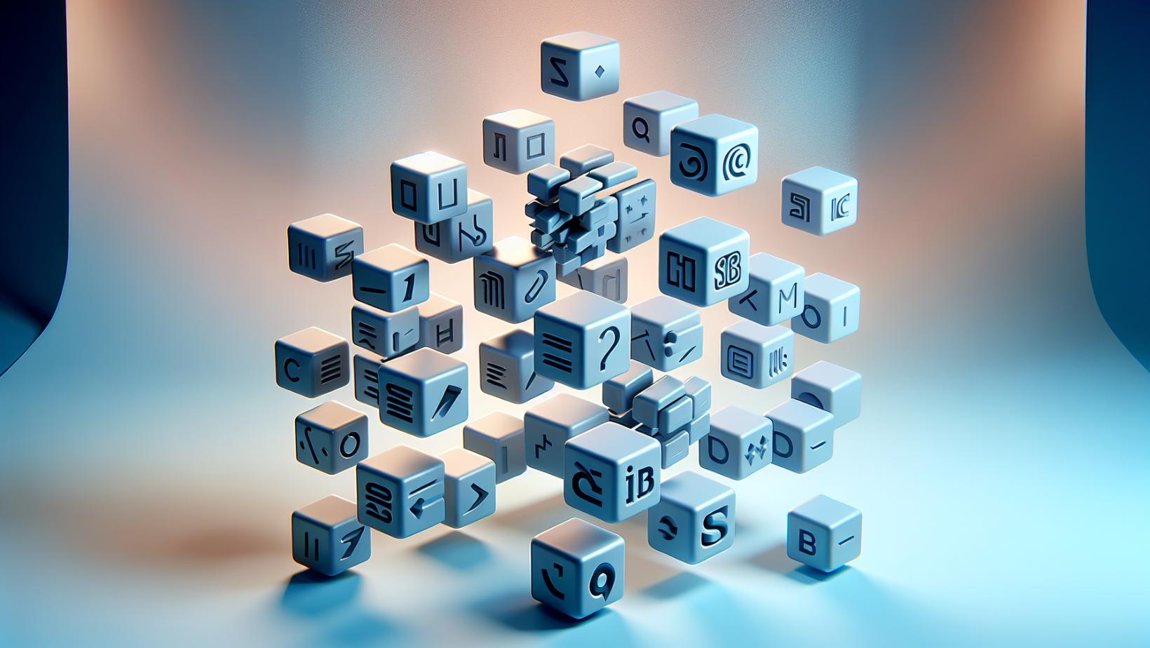 An illustration showing the process of creating custom text animations using text animators and selectors.