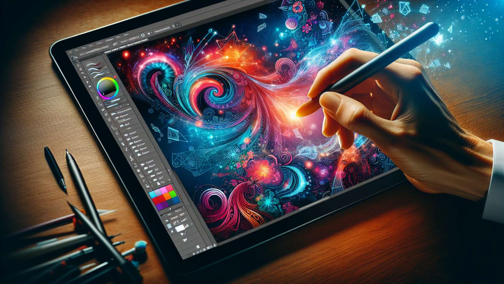 Vector graphics creation in Adobe Illustrator